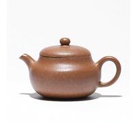 Bollitore da tè da 130 ml, fatto a mano, in argilla viola, fatta a mano, con sezione minerale grezzo, bollitore per la preparazione del tè al fango, con filtro, set da tè Zisha, per tè, latte, caffè