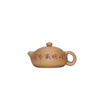 Bollitore da tè da 150 ml in argilla viola, fatto a mano, con sezione minerale grezzo, bollitore per fango, servizio da tè, teiera da tè e caffè, teiera da ufficio