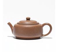 Bollitore da tè fatto a mano in argilla viola, 130 ml, fatto a mano, con sezione minerale grezzo, bollitore per la preparazione del tè al fango, con filtro, set da tè Zisha per tè, latte, caffè