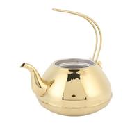 Bollitore da tè in acciaio inossidabile da 1,5 litri inossidabile, elegante teapo da piano cottura con cecchino per la birra con la stufa tè tè tè durevole tè per casa