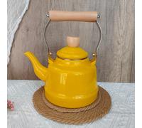 Bollitore da tè in smalto, stile retrò, robusto, ideale per preparare il