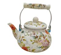 Bollitore da tè intamello, pentola di smalto floreale, robusto bollitore ad