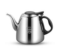 Bollitore da tè per piano cottura, bollitore in acciaio inossidabile in acciaio inossidabile bollitore a collo di guapa per cuocere toppa catering pentola bollente per casa e cucina (1.5l)