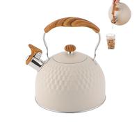 Bollitore da tè - Teiera a fischio, bollitore per acqua, fornello in acciaio inox, 2,5 l, per casa, cucina, viaggi, campeggio, appartamento, ristorante
