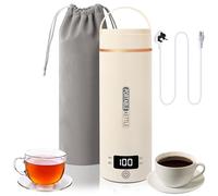 Bollitore da viaggio piccolo 0,5 litri (500 ML)/300 W, piccolo bollitore da viaggio per mini bollitore portatile in acciaio inox 316, riscaldamento spegnimento automatico per tè, caffè, latte per