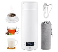 Bollitore da viaggio piccolo, 500 ml, in acciaio inox 316, spegnimento automatico, riscaldamento rapido per tè e caffè, compatto per viaggi