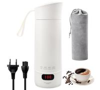 Bollitore da viaggio piccolo, bollitore da viaggio piccolo, bollitore per auto, tazza d'acqua elettrica portatile mini da 400ml, mini da campeggio da viaggio per preparare caffè e tè