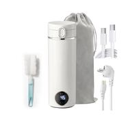 Bollitore da Viaggio Portatile da 500 Ml, Scaldabagno Elettrico USB-C, Riscaldamento Rapido da 300 W, Controllo Della Temperatura da 37 A 100 C,