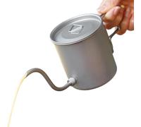 Bollitore D'Acqua Portatile 420ml Manico Pieghevole Beccuccio Caffè