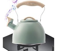 Bollitore Del - Bollitore Fischiatore, Bolli Da Tè In Acciaio Inossidabile Piano Cottura, 3L Bolli Vintage Per Piano Cotura, Pian Cottura A Prova Calore Con Accessori Da Cucina A Manico