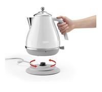 Bollitore DELONGHI ICONA CAPITALS - 1,7 L - Acciaio inox - Base rimovibile e girevole a 360° - Filtro anticalcare - Bianco