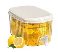 Bollitore Di Raffreddamento Del Frigorifero - PP Grande Capacità Copertura | Tè E Succhi Design Risparmio Di Spazio Più Fresco | Dispenser Di Acqua Da 5,5 Litri Con Rubinetto, Coppia