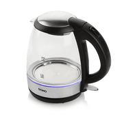 DOMO Bollitore elettrico DO9218WK Argento/Nero/Trasparente