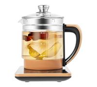 Bollitore elettrico 1,8l bollitore elettrico multifunzionale vetro 800W bollitore for tè salutare 18 menu con filtro base riscaldante digitale for pasti caffè profumato uova sode