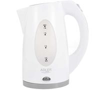 Bollitore Elettrico 1,8Lt 2000W Acqua Calda Cordless Indicatore Livello Bianco