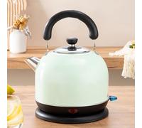 Bollitore elettrico, 1500 W | Protezione contro l'ebollizione e spegnimento automatico | Bollitore a caraffa da 3 litri a ebollizione rapida per tè o caffè con acqua calda | Base GirevoleVerde,3L