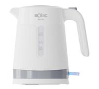 Bollitore elettrico 1L 2200W base rotante 360 gradi LED plastica bianco sistema anticalcare