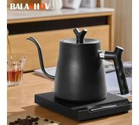 Bollitore elettrico a collo d'oca 1000W riscaldamento rapido acqua intelligente temperatura costante bollitore per acqua e caffè in acciaio inossidabile 304 white