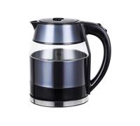 Bollitore elettrico a ebollizione rapida, 1500 Watt, bollitore facile da pulire, spegnimento automatico e protezione contro l'ebollizione per acqua calda, tè o caffè | Base girevoleBlu,1,8 L XXZ