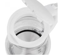 Bollitore Ad 1274 Standard, Plastica, Vetro, Bianco / trasparente, 2200 W, Base Girevole A 360, 1,7 L