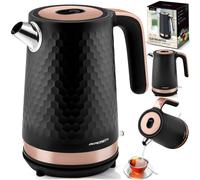 Bollitore elettrico Berdsen BD-705 da 1,7 l, nero e rame.
