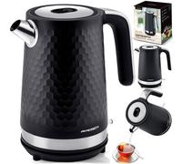 Bollitore elettrico Berdsen BD-705 da 1,7 litri, nero e argento