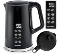 Berdsen Bollitore elettrico - 1,7 L - con regolazione della temperatura - Indicatore digitale della temperatura a LED - Protezione contro il funzionamento a secco - Base a 360° - Nero