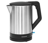 Bollitore elettrico - Bollitore elettrico - Bollitore in acciaio - Bollitore Bomann WKS 3002 CB 1,5 litri acciaio inox/nero - 2200 Watt - sistema di spegnimento automatico