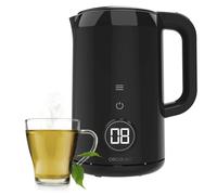 Cecotec Bollitore Elettrico da 1,7 Litri con Schermo Touch Thermosense 600 Touch Neo. 2200W, Interno in Acciaio Inox, 7 Livelli di Temperatura, Spegnimento Automatico, Nero