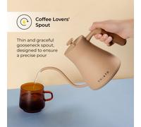 Bollitore elettrico CHiATO flowPLAY Gooseneck, 0.6 l - Beige