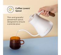 Bollitore elettrico CHiATO flowPLAY Gooseneck, 0.6 l - Bianco