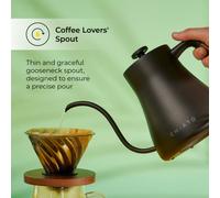 Bollitore elettrico CHiATO flowPLAY Gooseneck, 0.6 l - Nero