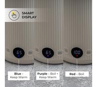 Bollitore elettrico CHiATO heatPLAY Groove, 1,7 L - Sabbia Chiaro