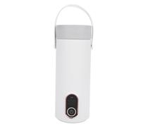 Bollitore elettrico da tè piccolo, ricaricabile, portatile, in acciaio inox 304, da viaggio, con 4 impostazioni di temperatura, senza fili, per caffè, tè, latte, senza BPA, nessun odore, lungo