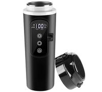 Bollitore elettrico da viaggio 12 V - 24 V per auto e camion, 500 ml in acciaio inox con accendisigari da 12 V per acqua calda e caffè