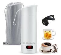 Bollitore elettrico da viaggio, 400 ml, piccolo bollitore portatile 3 in 1, mini bollitore elettrico con regolazione della temperatura, spegnimento automatico, bollitore da viaggio per tè, caffè