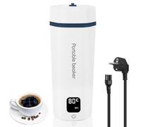 Bollitore Elettrico da Viaggio, Bollitore da Viaggio piccolo 450ml, Bollitore elettrico portatile con 6 Impostazioni di Temperatura, 5 Minuti Ebollizione Rapida, 304 per Tè,Latte,Caffè