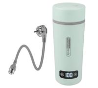 Bollitore elettrico da viaggio da 350 ml, piccolo, mini bollitore portatile, 4 temperature regolabili, rivestimento in acciaio inox 304, spegnimento automatico per tè, caffè, latte per bambini auto