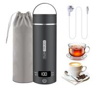 Bollitore elettrico da viaggio piccolo, 500 ml, ad alta velocità, mini bollitore portatile in acciaio inox 316, chiusura automatica, per tè, caffè, latte per bambini