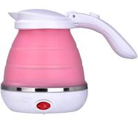 Bollitore elettrico da viaggio pieghevole in acciaio inossidabile(Pink)