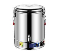 Bollitore Elettrico, Dispenser Acqua Calda con Rubinetto, 30-120 °C, Termos Caffè e Tè, Contenitore Isolante Thermos Acciaio Inox, Funzione di Mantenimento Calore, Acciaio Inox