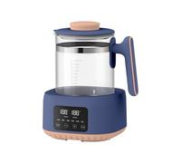 Bollitore elettrico intelligente, bollitore elettrico per acqua calda, pannello touch intelligente di grande capacità da 1,3 litri, prenotazione temporale disponibile, acciaio inossidabile 316 BLUE