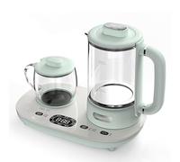 Bollitore Elettrico Multifunzionale E Macchina Per Tè, Bollitore Per Infusione Tè Da 0,6l Con Tazza Riscaldante A 55°c, Funzione Ebollizione A 100°c, Filtro In Acciaio Inox, Piccolo Scaldacqua