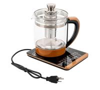 Bollitore elettrico multifunzionale in vetro con infusore e controllo della temperatura capacità 1,8 l for tè caffè latte bollitore in acciaio inossidabile