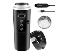 Bollitore elettrico per auto, bollitore da viaggio, 500 ml, per auto, 12 V, 24 V, con regolazione della temperatura e display LCD, bollitore portatile per camion, campeggio, viaggi, tè, caffè, latte