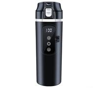 Bollitore elettrico per auto da 500 ml per alimentazione da 12 V 24 V con pannello touch per selezione della temperatura e regolazione automatica della potenza per auto camion