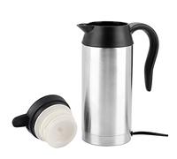 Bollitore Elettrico per Auto, Tazza Riscaldante per Auto in Acciaio Inossidabile da 750 Ml 24 V con Caricabatterie per Accendisigari per Acqua Calda, tè, caffè, Campeggio