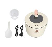 Bollitore Elettrico per il Riso, Pentola Elettrica a Doppio Strato da 1,8 Litri, Rivestimento Antiaderente per Vaporiera da Viaggio Portatile per Cucinare Zuppa di Stufato di
