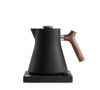 Bollitore elettrico per il tè Fellow Corvo EKG - Teiera e caffè pour-over elettrici - EU, Nero opaco con manico in noce - 0,9 litri
