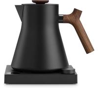 Bollitore elettrico per tè Fellow Corvo EKG Pro - Riscaldamento rapido, Regolazione precisa della temperatura, Programmazione, Timer di preparazione integrato, EU Nero opaco con manico in noce